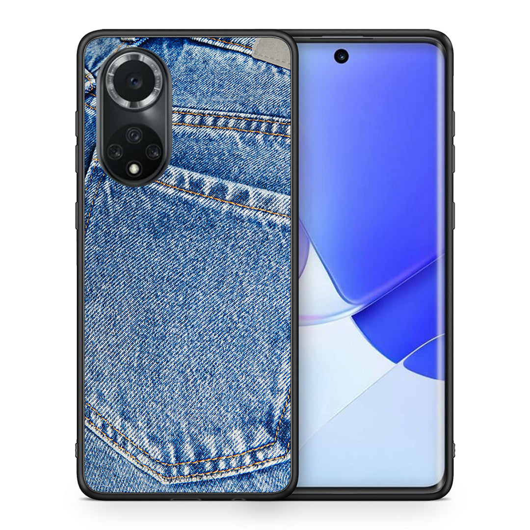 Θήκη Huawei Nova 9/Honor 50 Jeans Pocket από τη Smartfits με σχέδιο στο πίσω μέρος και μαύρο περίβλημα | Huawei Nova 9/Honor 50 Jeans Pocket case with colorful back and black bezels