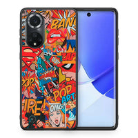 Thumbnail for Θήκη Huawei Nova 9/Honor 50 PopArt OMG από τη Smartfits με σχέδιο στο πίσω μέρος και μαύρο περίβλημα | Huawei Nova 9/Honor 50 PopArt OMG case with colorful back and black bezels