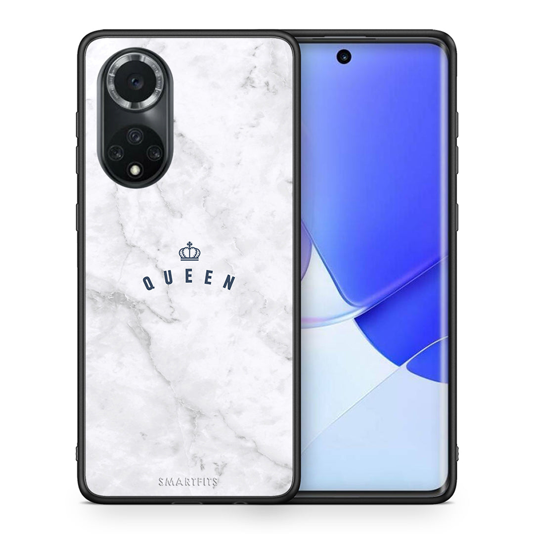 Θήκη Huawei Nova 9/Honor 50 Queen Marble από τη Smartfits με σχέδιο στο πίσω μέρος και μαύρο περίβλημα | Huawei Nova 9/Honor 50 Queen Marble case with colorful back and black bezels