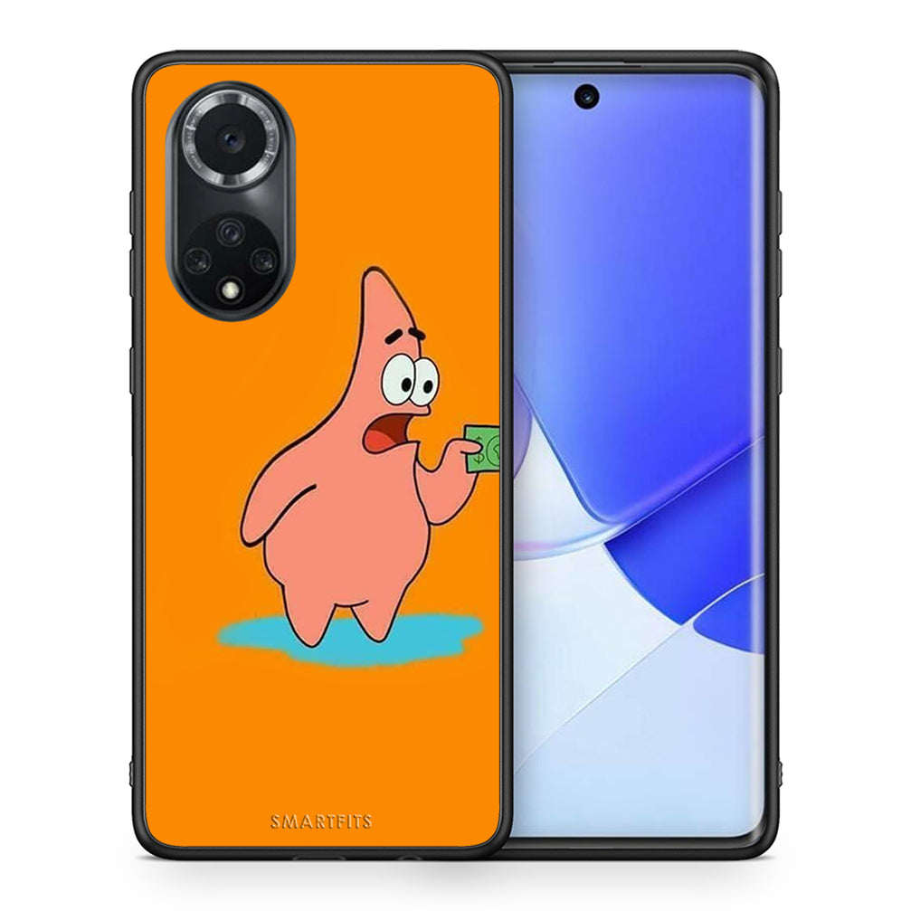 Θήκη Αγίου Βαλεντίνου Huawei Nova 9 / Honor 50 No Money 1 από τη Smartfits με σχέδιο στο πίσω μέρος και μαύρο περίβλημα | Huawei Nova 9 / Honor 50 No Money 1 case with colorful back and black bezels