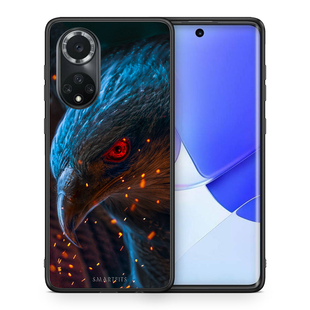 Θήκη Huawei Nova 9/Honor 50 Eagle PopArt από τη Smartfits με σχέδιο στο πίσω μέρος και μαύρο περίβλημα | Huawei Nova 9/Honor 50 Eagle PopArt case with colorful back and black bezels