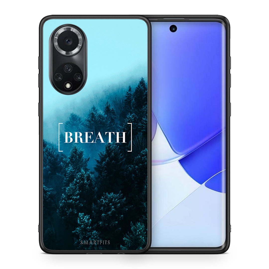 Θήκη Huawei Nova 9/Honor 50 Breath Quote από τη Smartfits με σχέδιο στο πίσω μέρος και μαύρο περίβλημα | Huawei Nova 9/Honor 50 Breath Quote case with colorful back and black bezels