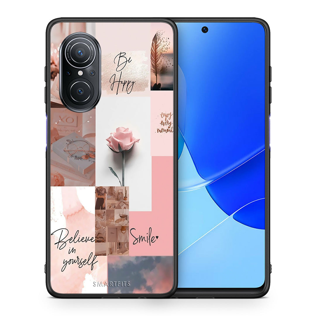 Θήκη Huawei Nova 9 SE Aesthetic Collage από τη Smartfits με σχέδιο στο πίσω μέρος και μαύρο περίβλημα | Huawei Nova 9 SE Aesthetic Collage case with colorful back and black bezels