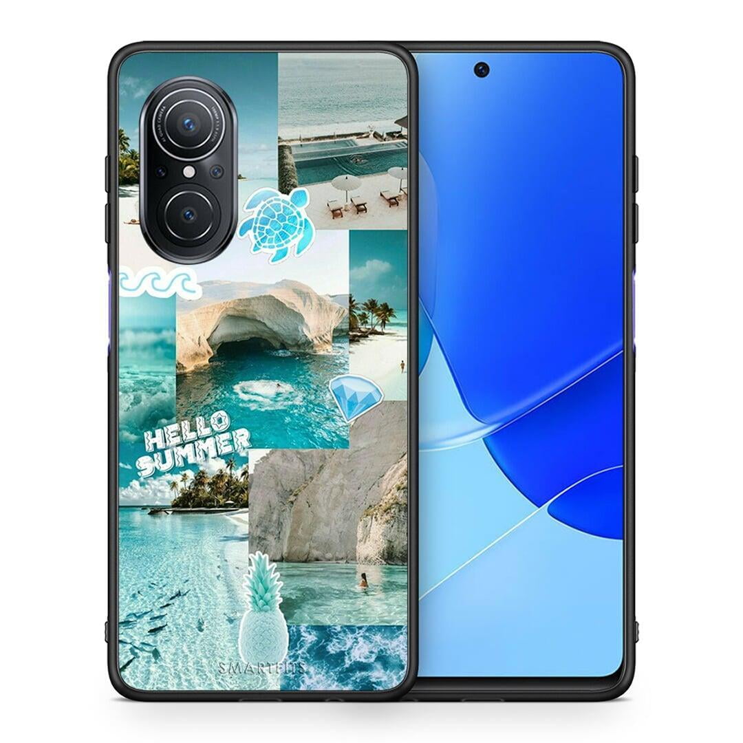 Θήκη Huawei Nova 9 SE Aesthetic Summer από τη Smartfits με σχέδιο στο πίσω μέρος και μαύρο περίβλημα | Huawei Nova 9 SE Aesthetic Summer case with colorful back and black bezels