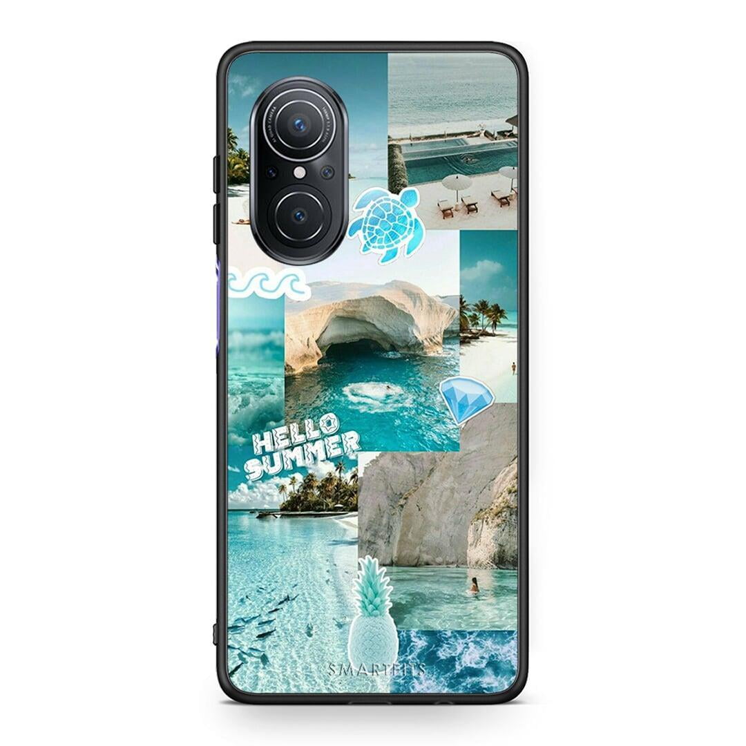 Huawei Nova 9 SE Aesthetic Summer Θήκη από τη Smartfits με σχέδιο στο πίσω μέρος και μαύρο περίβλημα | Smartphone case with colorful back and black bezels by Smartfits