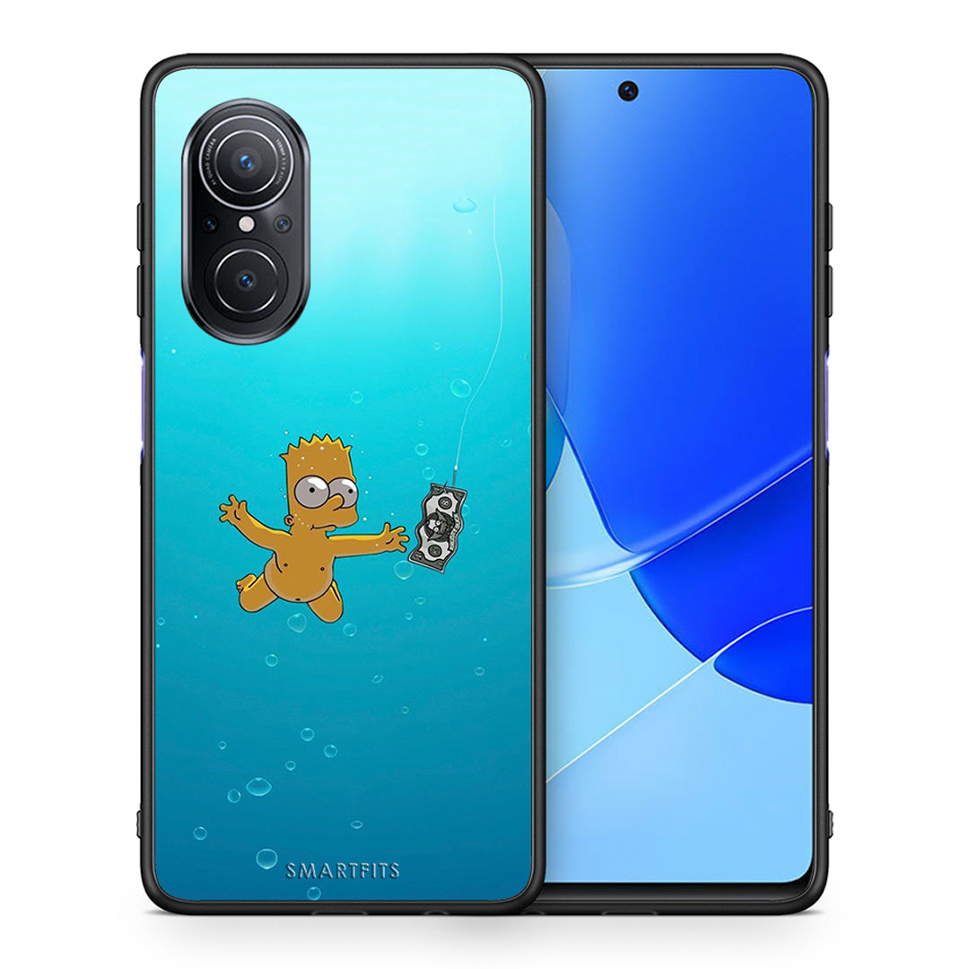 Θήκη Huawei Nova 9 SE Chasing Money από τη Smartfits με σχέδιο στο πίσω μέρος και μαύρο περίβλημα | Huawei Nova 9 SE Chasing Money case with colorful back and black bezels