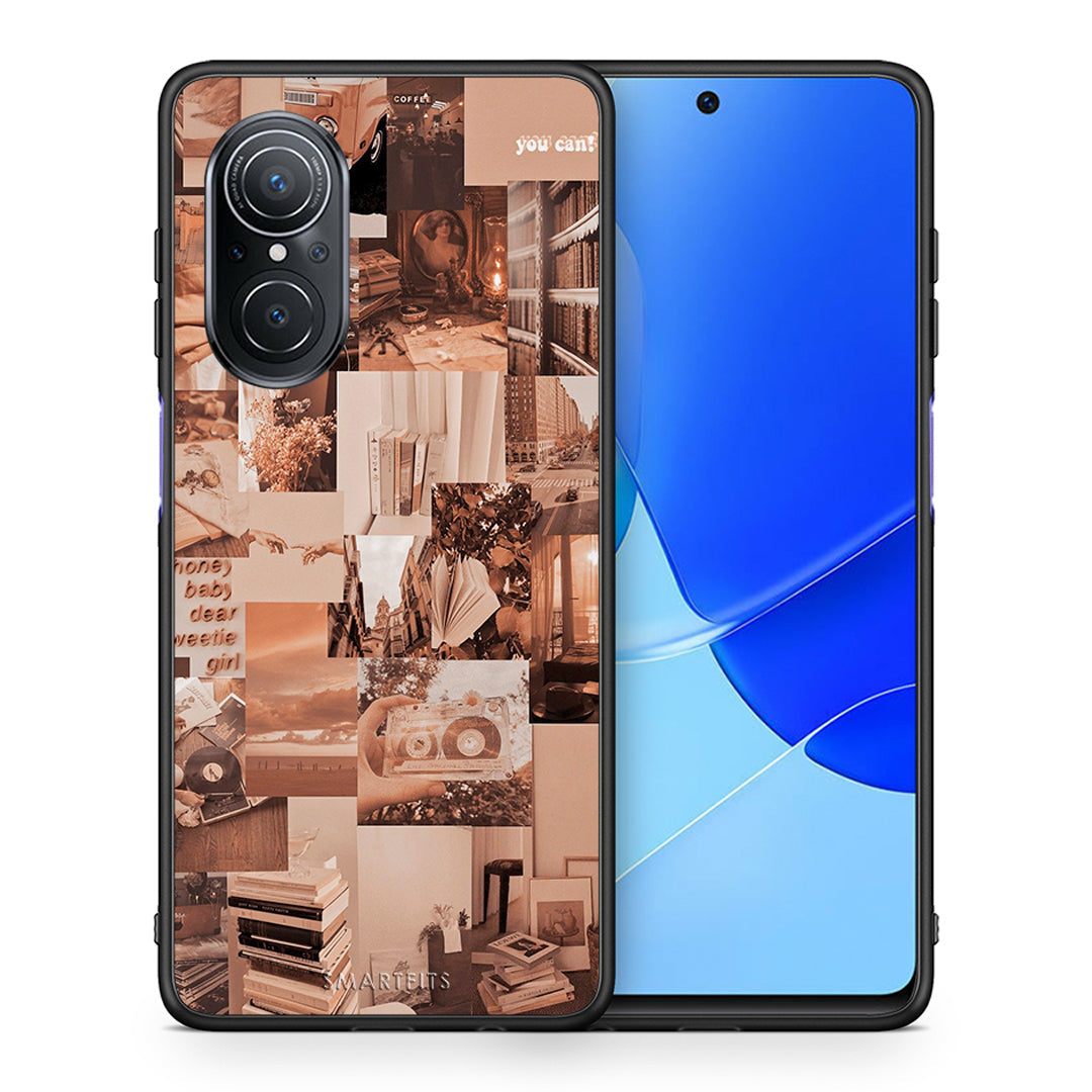 Θήκη Αγίου Βαλεντίνου Huawei Nova 9 SE Collage You Can από τη Smartfits με σχέδιο στο πίσω μέρος και μαύρο περίβλημα | Huawei Nova 9 SE Collage You Can case with colorful back and black bezels