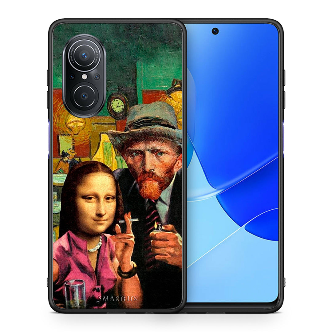 Θήκη Huawei Nova 9 SE Funny Art από τη Smartfits με σχέδιο στο πίσω μέρος και μαύρο περίβλημα | Huawei Nova 9 SE Funny Art case with colorful back and black bezels