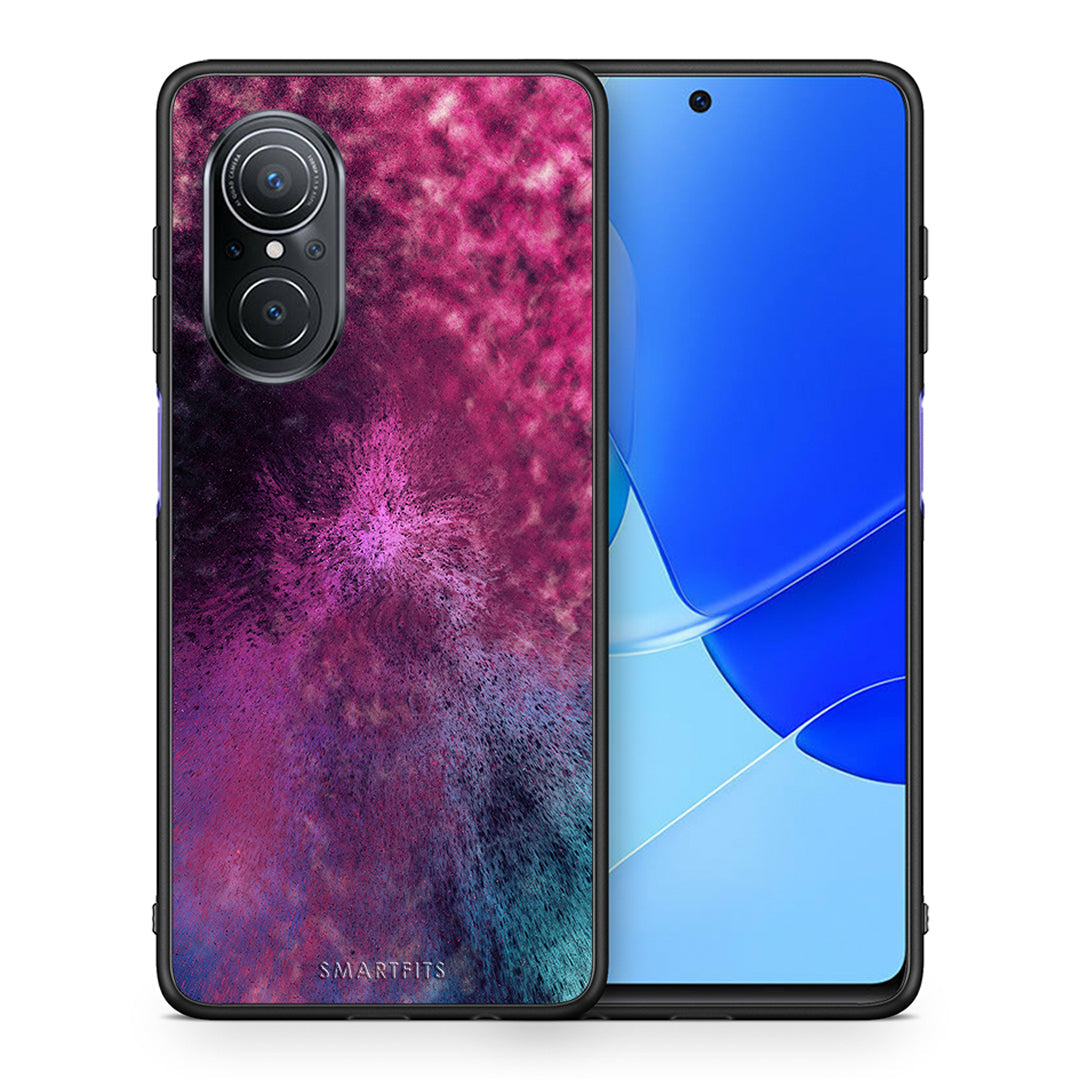 Θήκη Huawei Nova 9 SE Aurora Galaxy από τη Smartfits με σχέδιο στο πίσω μέρος και μαύρο περίβλημα | Huawei Nova 9 SE Aurora Galaxy case with colorful back and black bezels