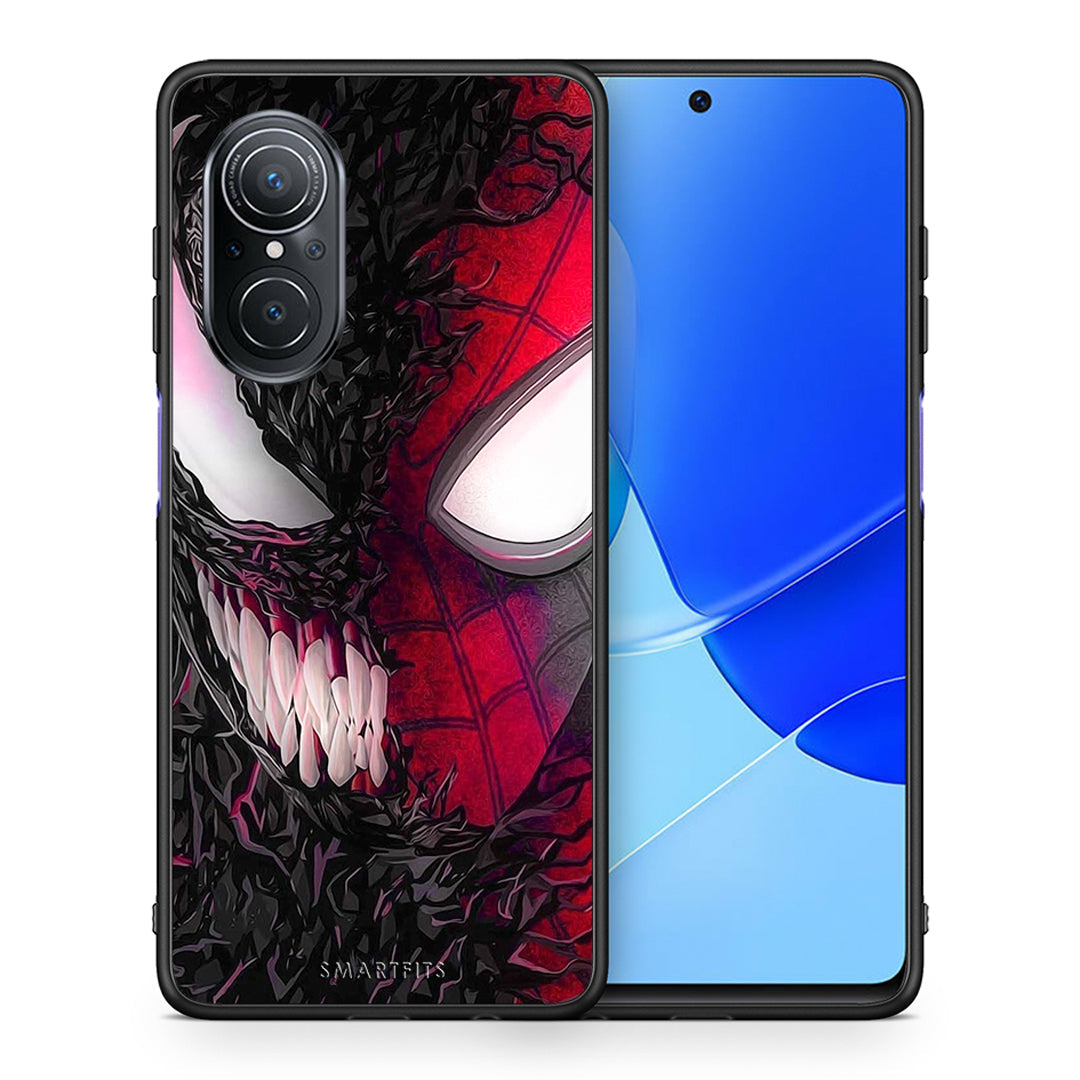 Θήκη Huawei Nova 9 SE SpiderVenom PopArt από τη Smartfits με σχέδιο στο πίσω μέρος και μαύρο περίβλημα | Huawei Nova 9 SE SpiderVenom PopArt case with colorful back and black bezels