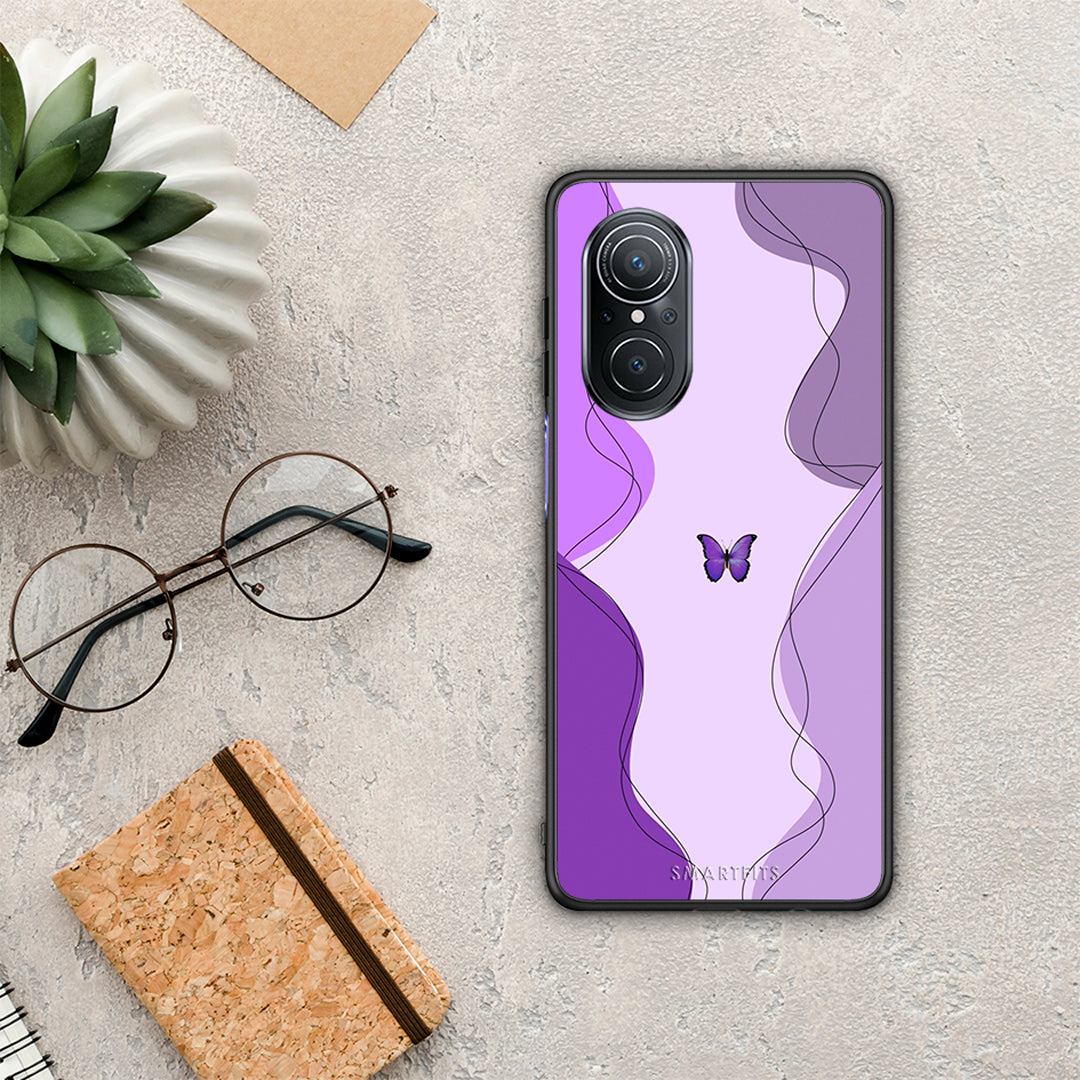 Purple Mariposa - Huawei Nova 9 SE case