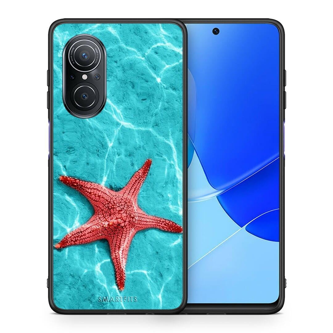 Θήκη Huawei Nova 9 SE Red Starfish από τη Smartfits με σχέδιο στο πίσω μέρος και μαύρο περίβλημα | Huawei Nova 9 SE Red Starfish case with colorful back and black bezels