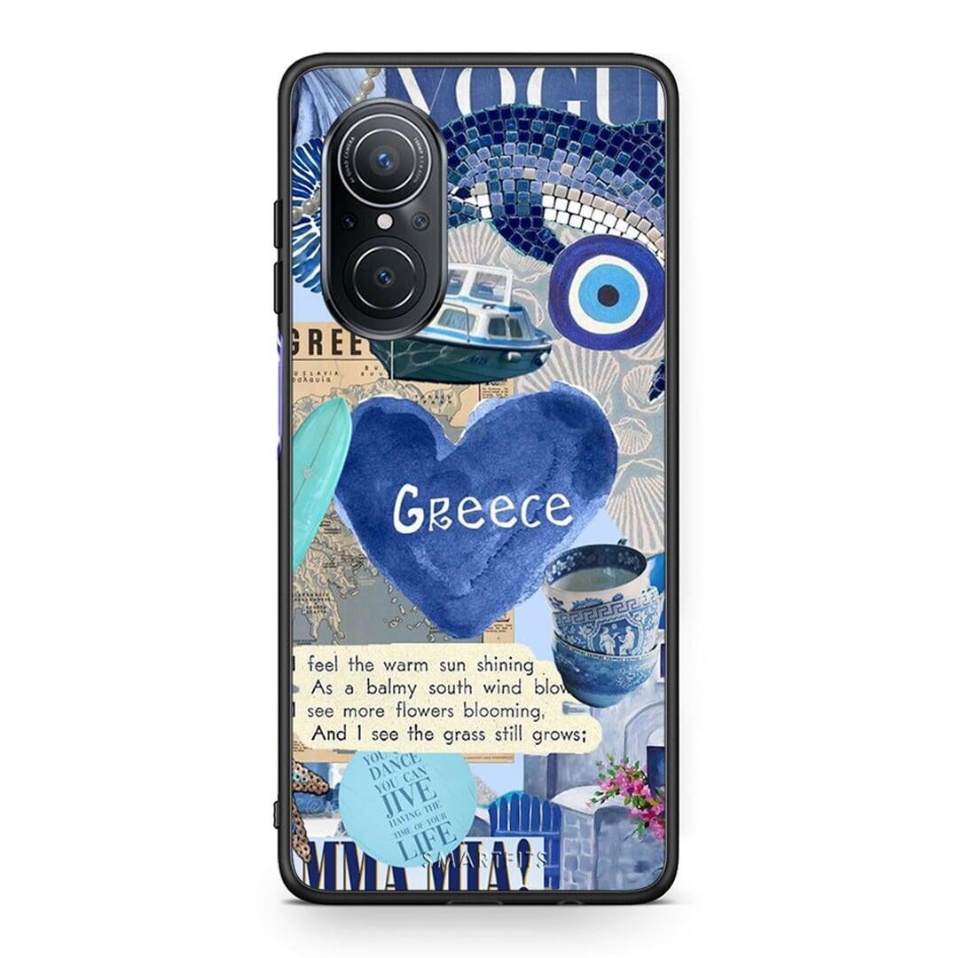 Huawei Nova 9 SE Summer In Greece Θήκη από τη Smartfits με σχέδιο στο πίσω μέρος και μαύρο περίβλημα | Smartphone case with colorful back and black bezels by Smartfits