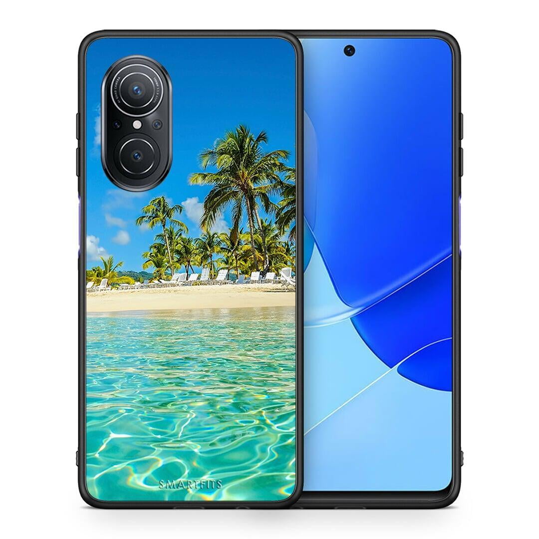 Θήκη Huawei Nova 9 SE Tropical Vibes από τη Smartfits με σχέδιο στο πίσω μέρος και μαύρο περίβλημα | Huawei Nova 9 SE Tropical Vibes case with colorful back and black bezels