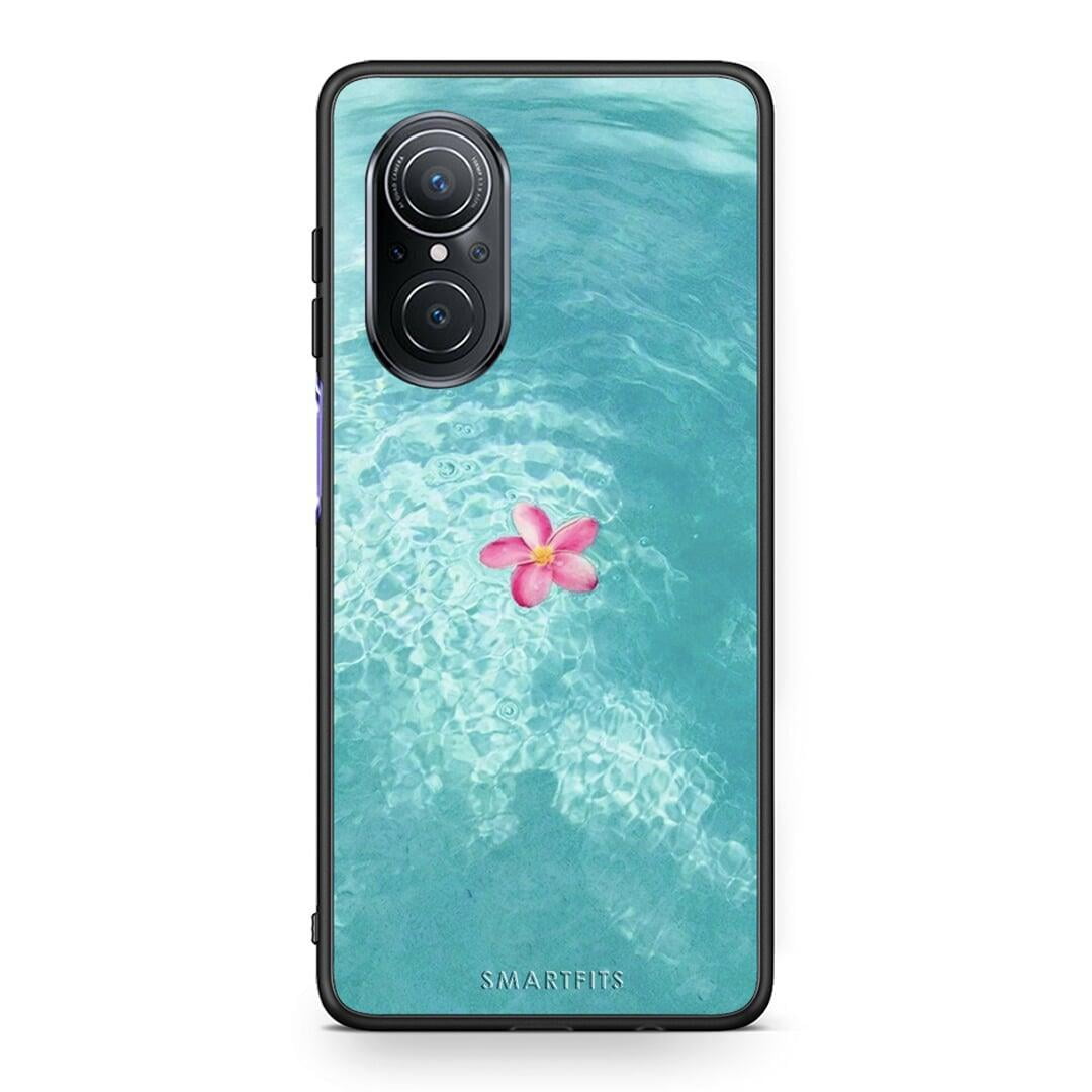 Huawei Nova 9 SE Water Flower Θήκη από τη Smartfits με σχέδιο στο πίσω μέρος και μαύρο περίβλημα | Smartphone case with colorful back and black bezels by Smartfits