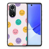 Thumbnail for Θήκη Huawei Nova 9/Honor 50 Smiley Faces από τη Smartfits με σχέδιο στο πίσω μέρος και μαύρο περίβλημα | Huawei Nova 9/Honor 50 Smiley Faces case with colorful back and black bezels