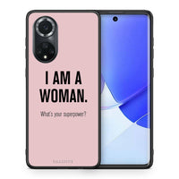 Thumbnail for Θήκη Huawei Nova 9/Honor 50 Superpower Woman από τη Smartfits με σχέδιο στο πίσω μέρος και μαύρο περίβλημα | Huawei Nova 9/Honor 50 Superpower Woman case with colorful back and black bezels