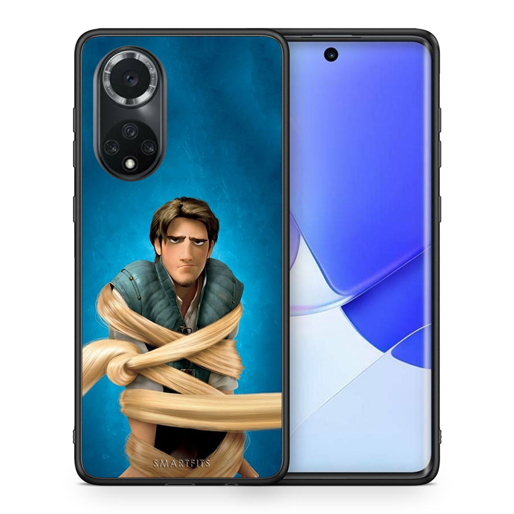 Θήκη Αγίου Βαλεντίνου Huawei Nova 9 / Honor 50 Tangled 1 από τη Smartfits με σχέδιο στο πίσω μέρος και μαύρο περίβλημα | Huawei Nova 9 / Honor 50 Tangled 1 case with colorful back and black bezels