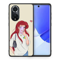 Thumbnail for Θήκη Huawei Nova 9 / Honor 50 Walking Mermaid από τη Smartfits με σχέδιο στο πίσω μέρος και μαύρο περίβλημα | Huawei Nova 9 / Honor 50 Walking Mermaid case with colorful back and black bezels