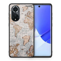 Thumbnail for Θήκη Huawei Nova 9 / Honor 50 World Map από τη Smartfits με σχέδιο στο πίσω μέρος και μαύρο περίβλημα | Huawei Nova 9 / Honor 50 World Map case with colorful back and black bezels