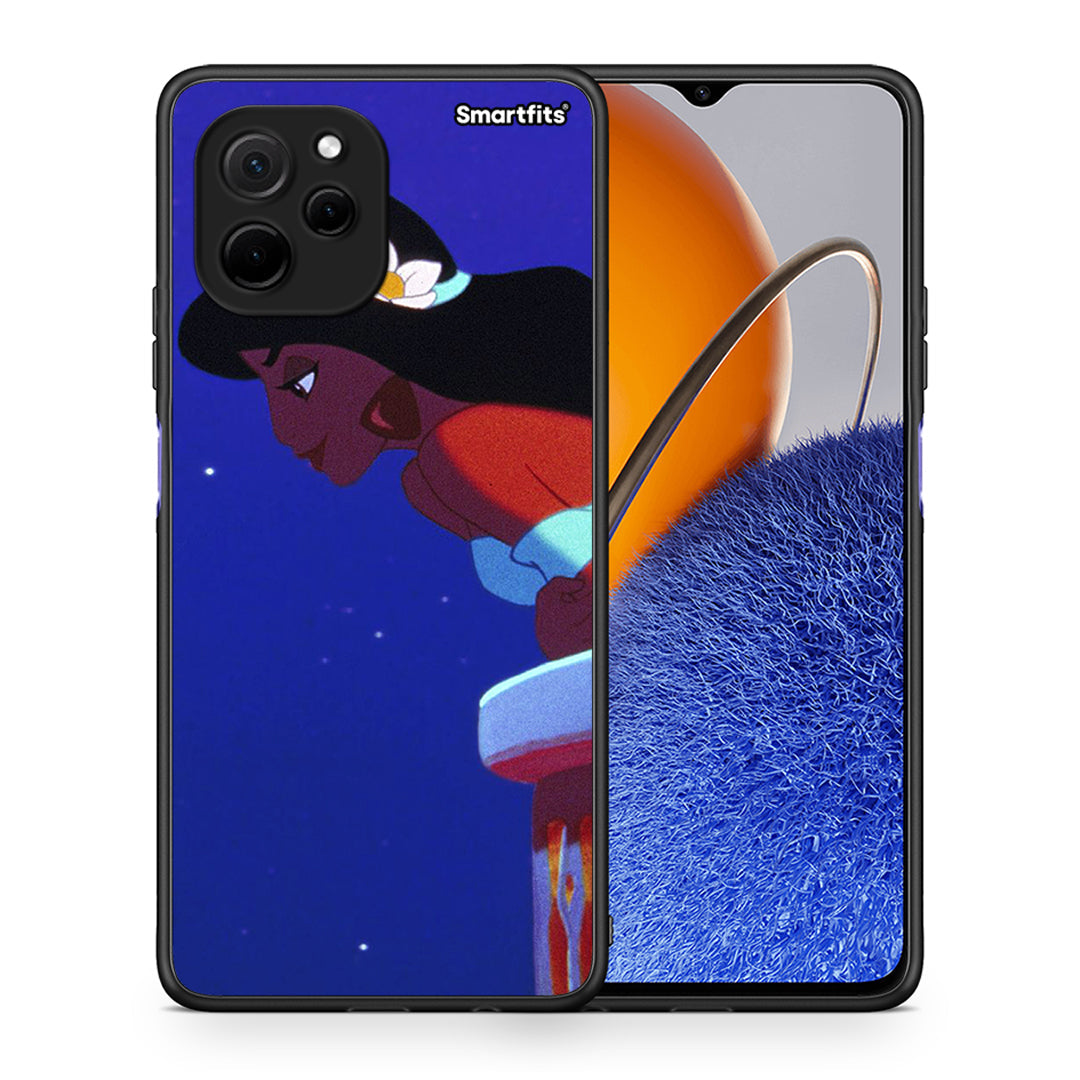 Θήκη Huawei Nova Y61 Alladin And Jasmine Love 2 από τη Smartfits με σχέδιο στο πίσω μέρος και μαύρο περίβλημα | Huawei Nova Y61 Alladin And Jasmine Love 2 Case with Colorful Back and Black Bezels