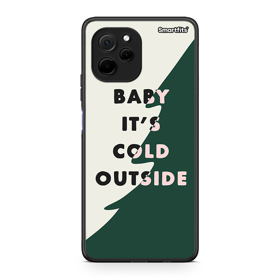 Θήκη Huawei Nova Y61 Cold Outside από τη Smartfits με σχέδιο στο πίσω μέρος και μαύρο περίβλημα | Huawei Nova Y61 Cold Outside Case with Colorful Back and Black Bezels