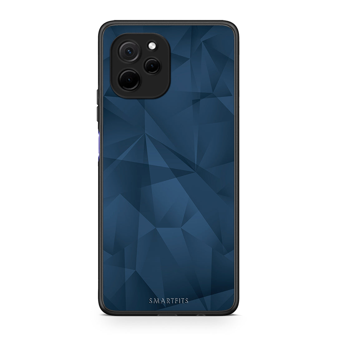 Θήκη Huawei Nova Y61 Geometric Blue Abstract από τη Smartfits με σχέδιο στο πίσω μέρος και μαύρο περίβλημα | Huawei Nova Y61 Geometric Blue Abstract Case with Colorful Back and Black Bezels