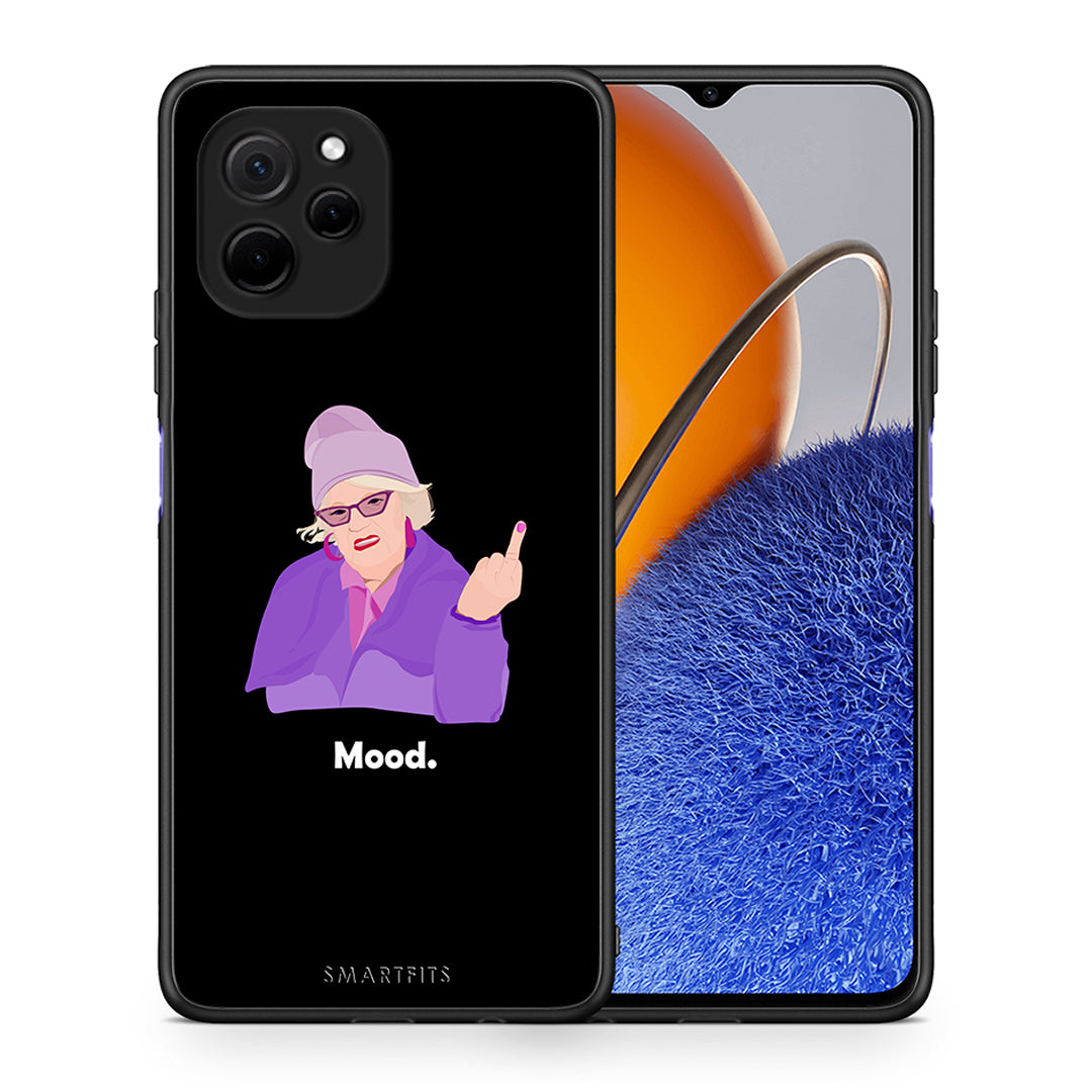 Θήκη Huawei Nova Y61 Grandma Mood Black από τη Smartfits με σχέδιο στο πίσω μέρος και μαύρο περίβλημα | Huawei Nova Y61 Grandma Mood Black Case with Colorful Back and Black Bezels