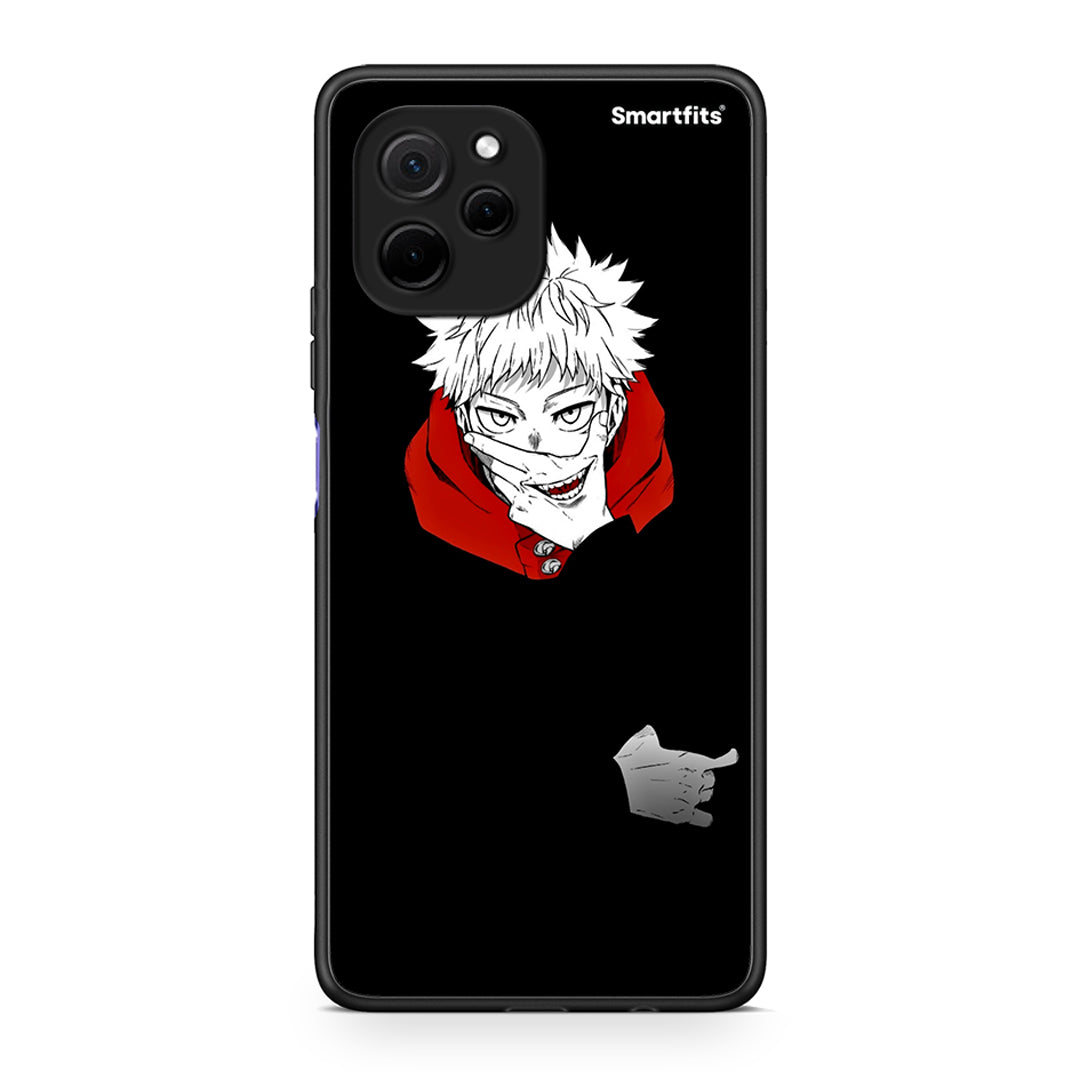 Θήκη Huawei Nova Y61 Itadori Anime από τη Smartfits με σχέδιο στο πίσω μέρος και μαύρο περίβλημα | Huawei Nova Y61 Itadori Anime Case with Colorful Back and Black Bezels