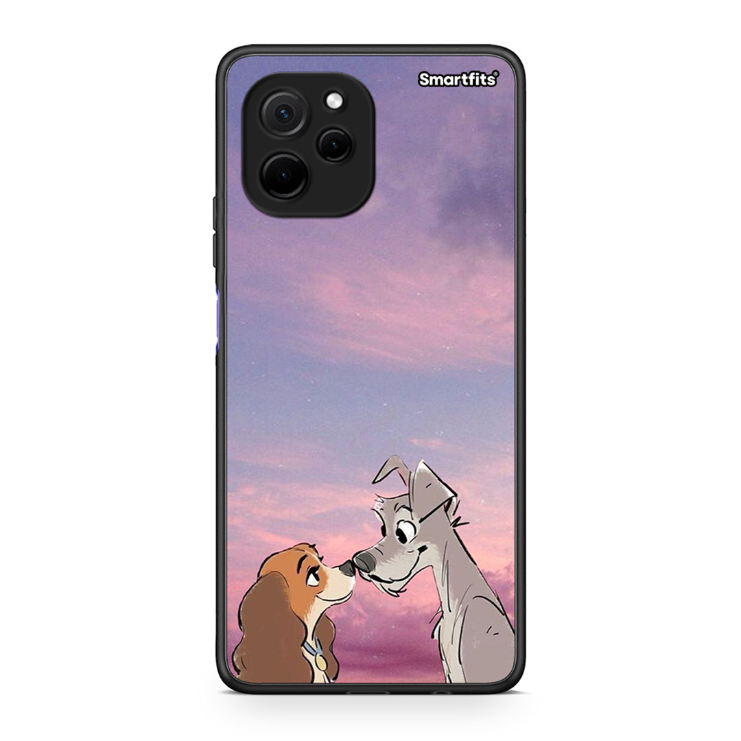 Θήκη Huawei Nova Y61 Lady And Tramp από τη Smartfits με σχέδιο στο πίσω μέρος και μαύρο περίβλημα | Huawei Nova Y61 Lady And Tramp Case with Colorful Back and Black Bezels