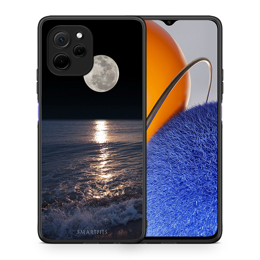 Θήκη Huawei Nova Y61 Landscape Moon από τη Smartfits με σχέδιο στο πίσω μέρος και μαύρο περίβλημα | Huawei Nova Y61 Landscape Moon Case with Colorful Back and Black Bezels