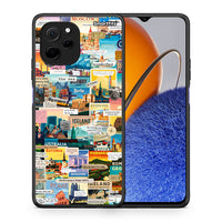 Thumbnail for Θήκη Huawei Nova Y61 Live To Travel από τη Smartfits με σχέδιο στο πίσω μέρος και μαύρο περίβλημα | Huawei Nova Y61 Live To Travel Case with Colorful Back and Black Bezels