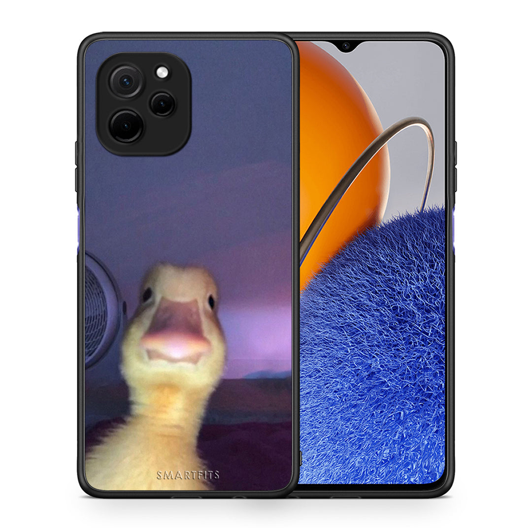 Θήκη Huawei Nova Y61 Meme Duck από τη Smartfits με σχέδιο στο πίσω μέρος και μαύρο περίβλημα | Huawei Nova Y61 Meme Duck Case with Colorful Back and Black Bezels