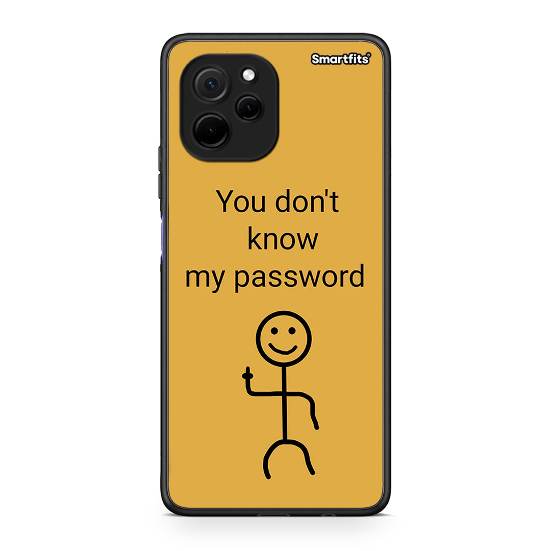 Θήκη Huawei Nova Y61 My Password από τη Smartfits με σχέδιο στο πίσω μέρος και μαύρο περίβλημα | Huawei Nova Y61 My Password Case with Colorful Back and Black Bezels