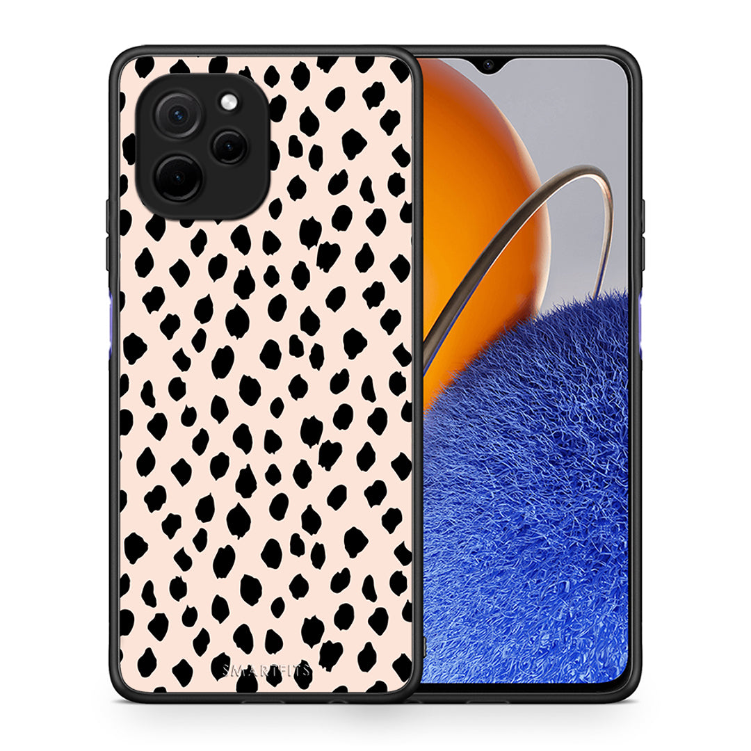 Θήκη Huawei Nova Y61 New Polka Dots από τη Smartfits με σχέδιο στο πίσω μέρος και μαύρο περίβλημα | Huawei Nova Y61 New Polka Dots Case with Colorful Back and Black Bezels