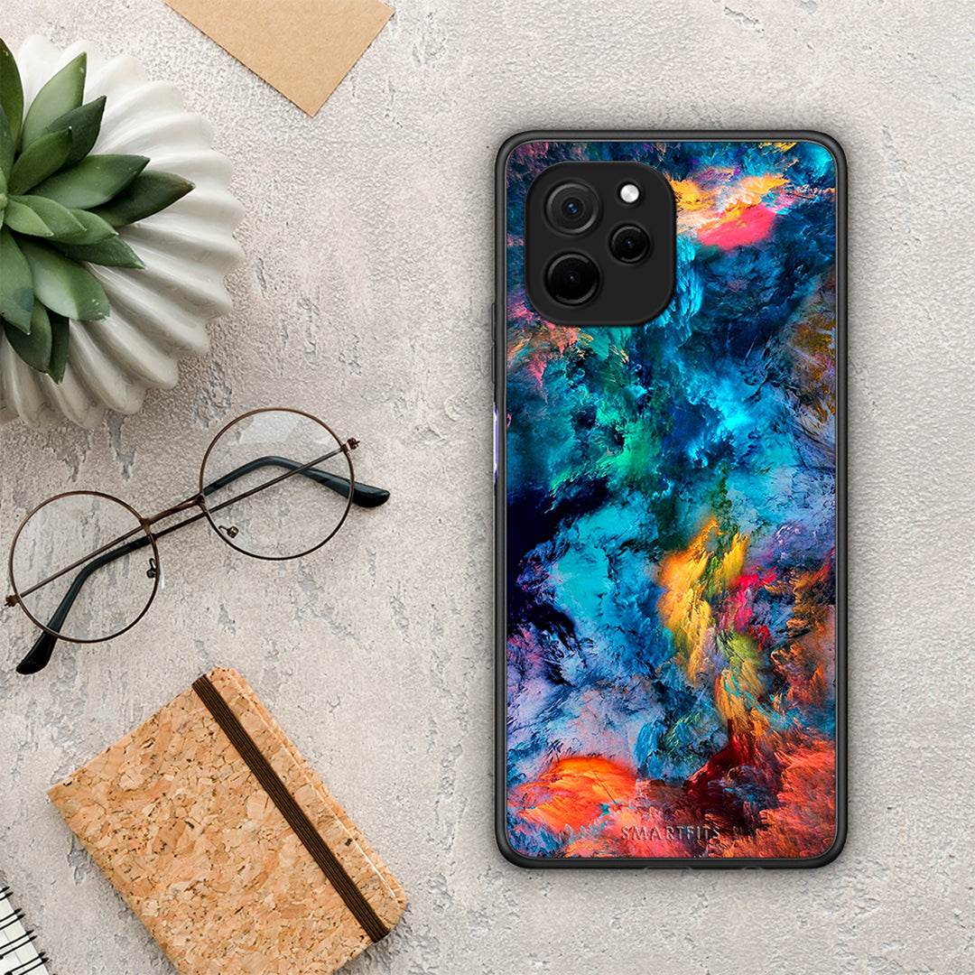 Θήκη Huawei Nova Y61 Paint Crayola από τη Smartfits με σχέδιο στο πίσω μέρος και μαύρο περίβλημα | Huawei Nova Y61 Paint Crayola Case with Colorful Back and Black Bezels