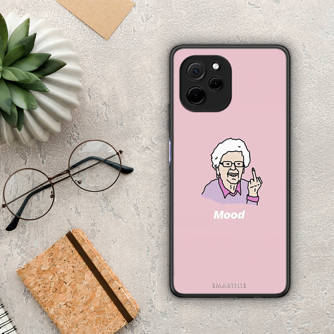 Θήκη Huawei Nova Y61 PopArt Mood από τη Smartfits με σχέδιο στο πίσω μέρος και μαύρο περίβλημα | Huawei Nova Y61 PopArt Mood Case with Colorful Back and Black Bezels