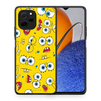 Thumbnail for Θήκη Huawei Nova Y61 PopArt Sponge από τη Smartfits με σχέδιο στο πίσω μέρος και μαύρο περίβλημα | Huawei Nova Y61 PopArt Sponge Case with Colorful Back and Black Bezels