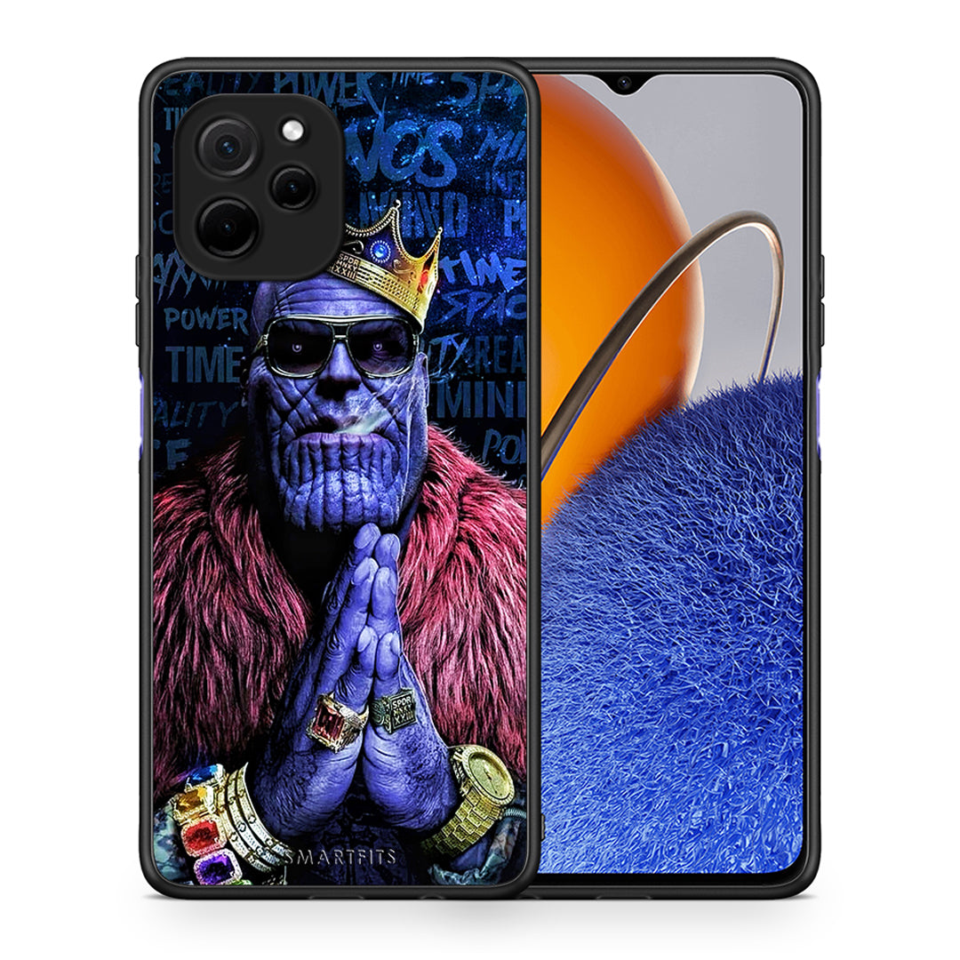 Θήκη Huawei Nova Y61 PopArt Thanos από τη Smartfits με σχέδιο στο πίσω μέρος και μαύρο περίβλημα | Huawei Nova Y61 PopArt Thanos Case with Colorful Back and Black Bezels
