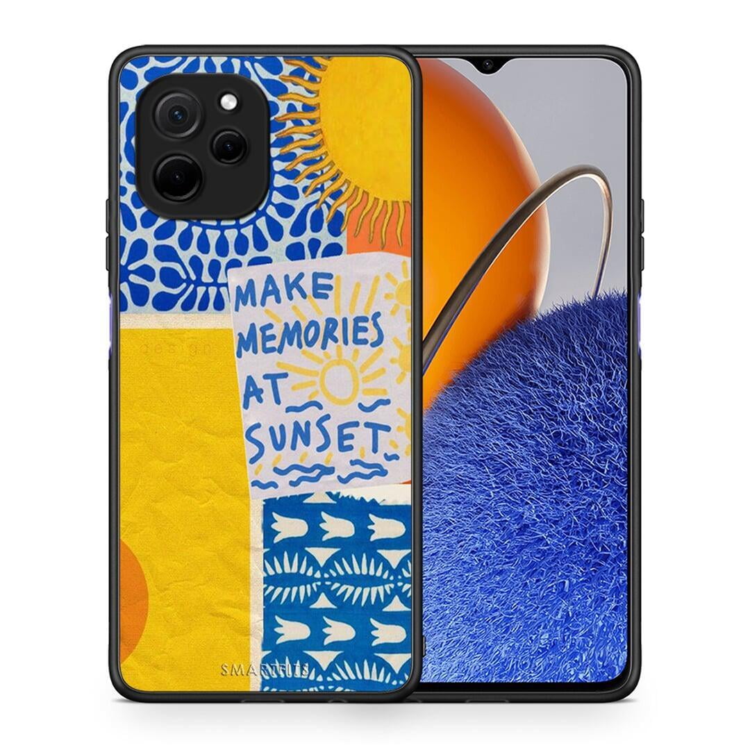 Θήκη Huawei Nova Y61 Sunset Memories από τη Smartfits με σχέδιο στο πίσω μέρος και μαύρο περίβλημα | Huawei Nova Y61 Sunset Memories Case with Colorful Back and Black Bezels