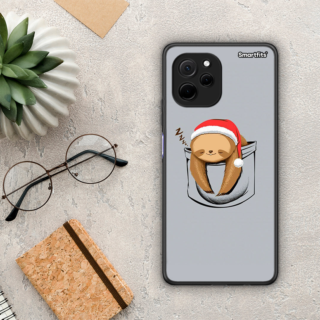 Θήκη Huawei Nova Y61 Xmas Zzzz από τη Smartfits με σχέδιο στο πίσω μέρος και μαύρο περίβλημα | Huawei Nova Y61 Xmas Zzzz Case with Colorful Back and Black Bezels