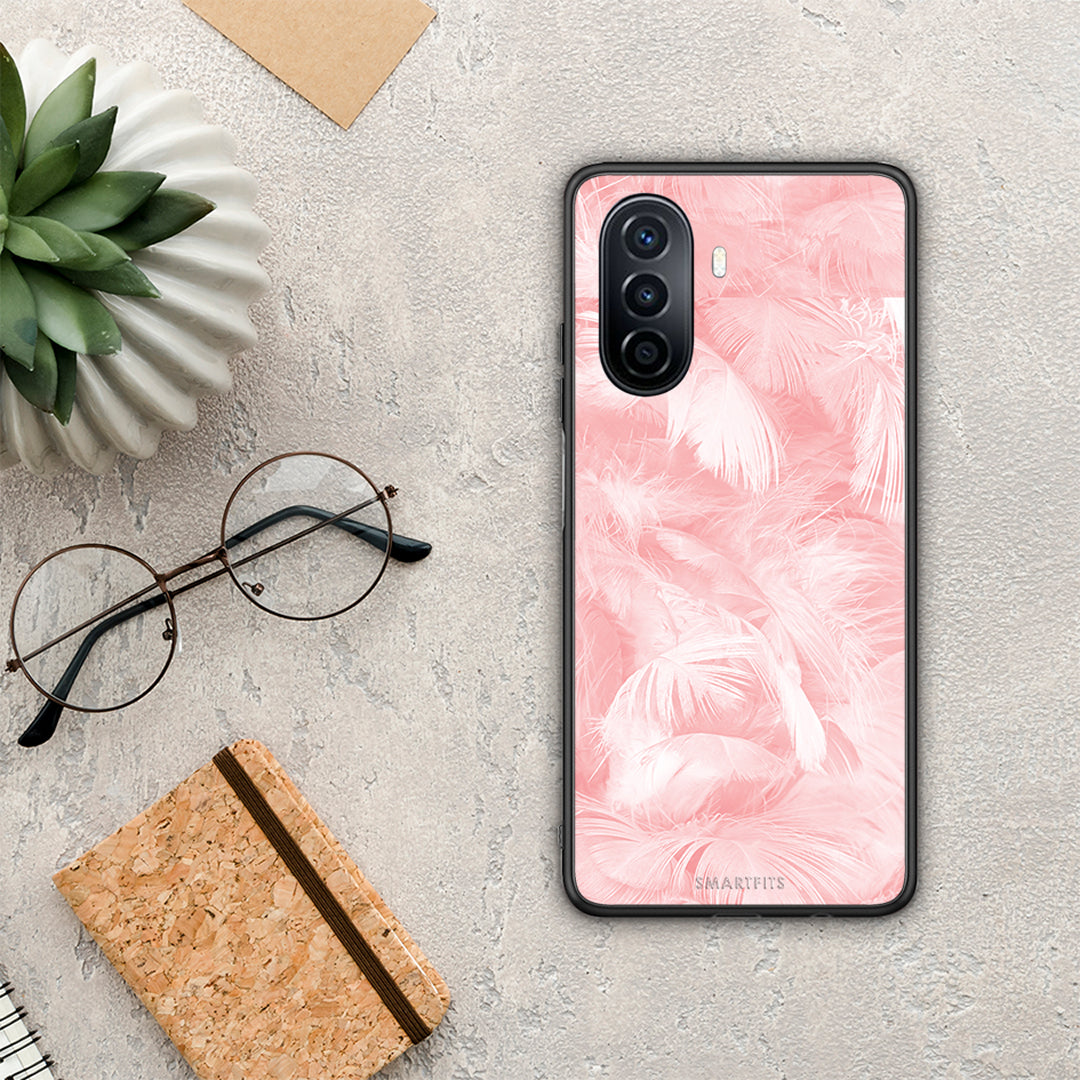 Boho Pink Feather - Huawei Nova Y70 / Y70 Plus case