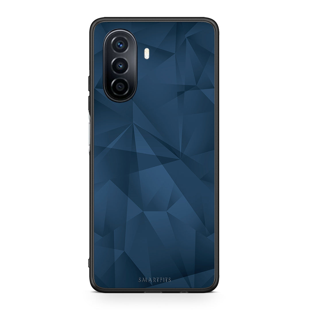 39 - Huawei Nova Y70 Blue Abstract Geometric case, cover, bumper