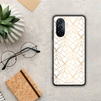 Thumbnail for Geometric Luxury White - Huawei Nova Y70 / Y70 Plus case