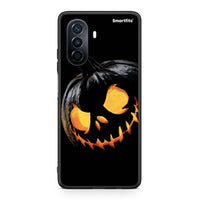 Thumbnail for Huawei Nova Y70 Halloween Scary Pumpkin θήκη από τη Smartfits με σχέδιο στο πίσω μέρος και μαύρο περίβλημα | Smartphone case with colorful back and black bezels by Smartfits