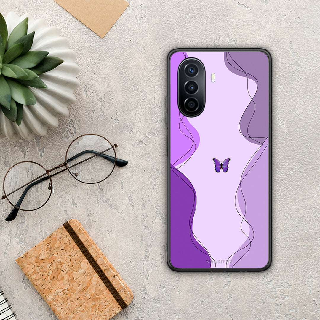 Purple Mariposa - Huawei Nova Y70 / Y70 Plus case