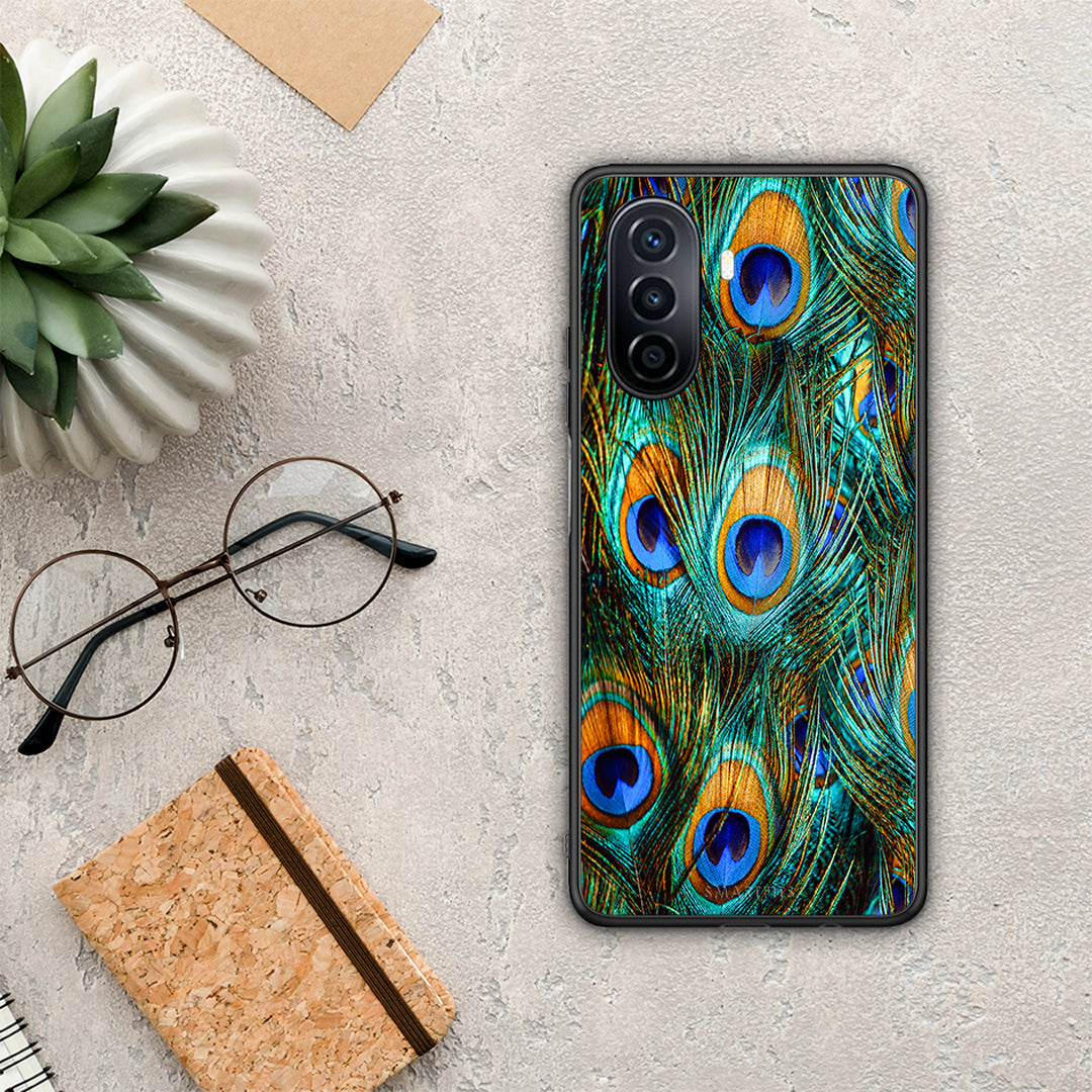 Real Peacock Feathers - Huawei Nova Y70 / Y70 Plus case