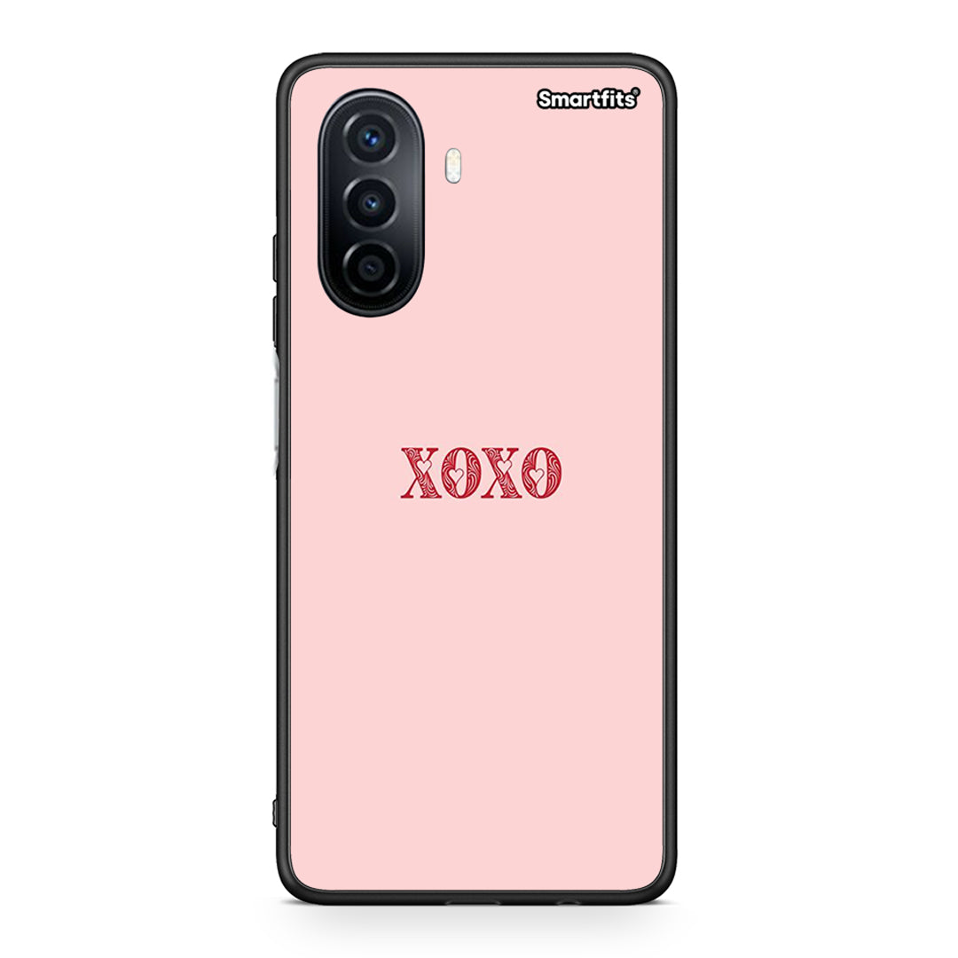 Huawei Nova Y70 XOXO Love θήκη από τη Smartfits με σχέδιο στο πίσω μέρος και μαύρο περίβλημα | Smartphone case with colorful back and black bezels by Smartfits