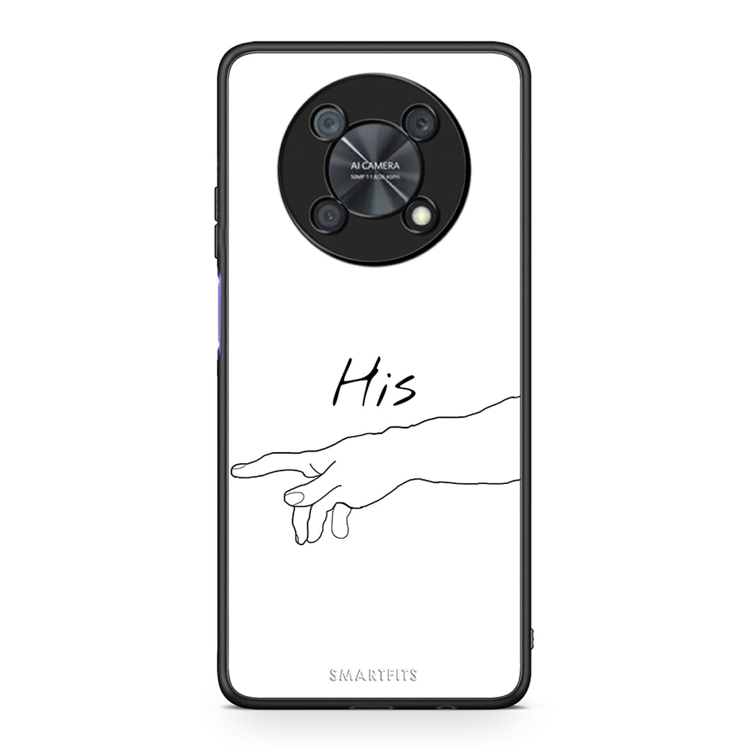 Huawei Nova Y90 Aeshetic Love 2 Θήκη Αγίου Βαλεντίνου από τη Smartfits με σχέδιο στο πίσω μέρος και μαύρο περίβλημα | Smartphone case with colorful back and black bezels by Smartfits