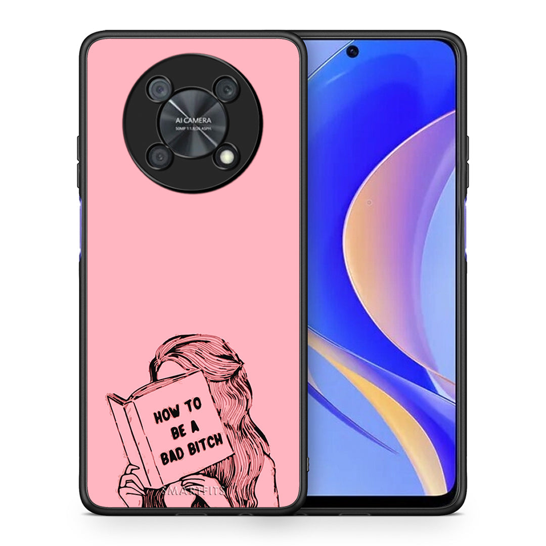 Θήκη Huawei Nova Y90 Bad Bitch από τη Smartfits με σχέδιο στο πίσω μέρος και μαύρο περίβλημα | Huawei Nova Y90 Bad Bitch case with colorful back and black bezels